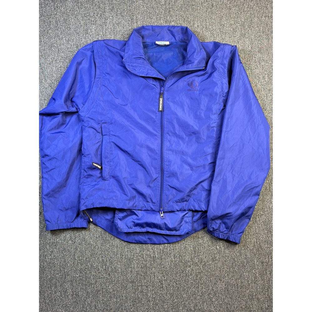 Pearl Izumi Mens Blue Convertible Cycling Jacket Windbreaker Zip Off Sleeves S